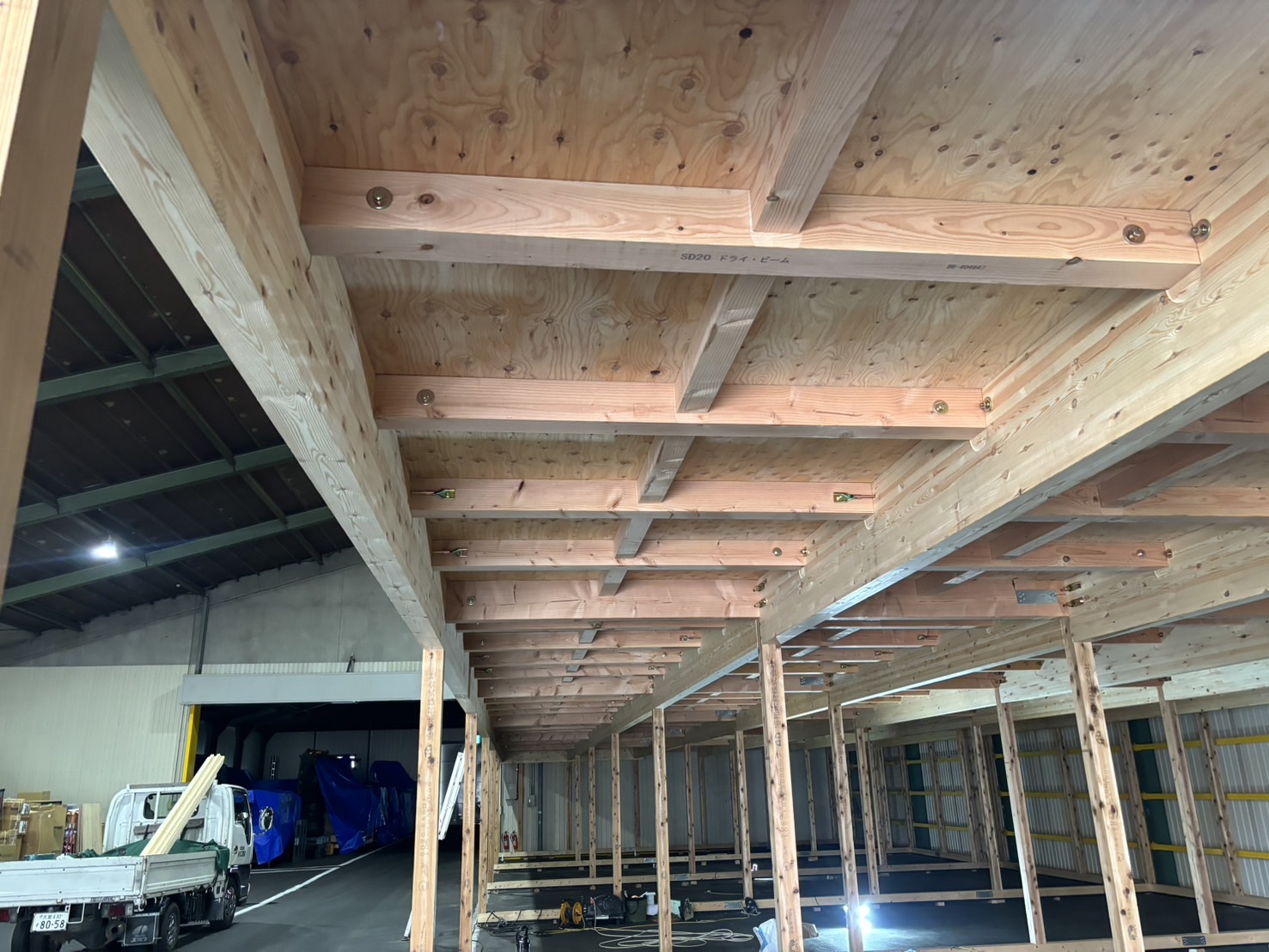 埼玉県戸田市美女木　棚構造体工事　After(仕上げ)