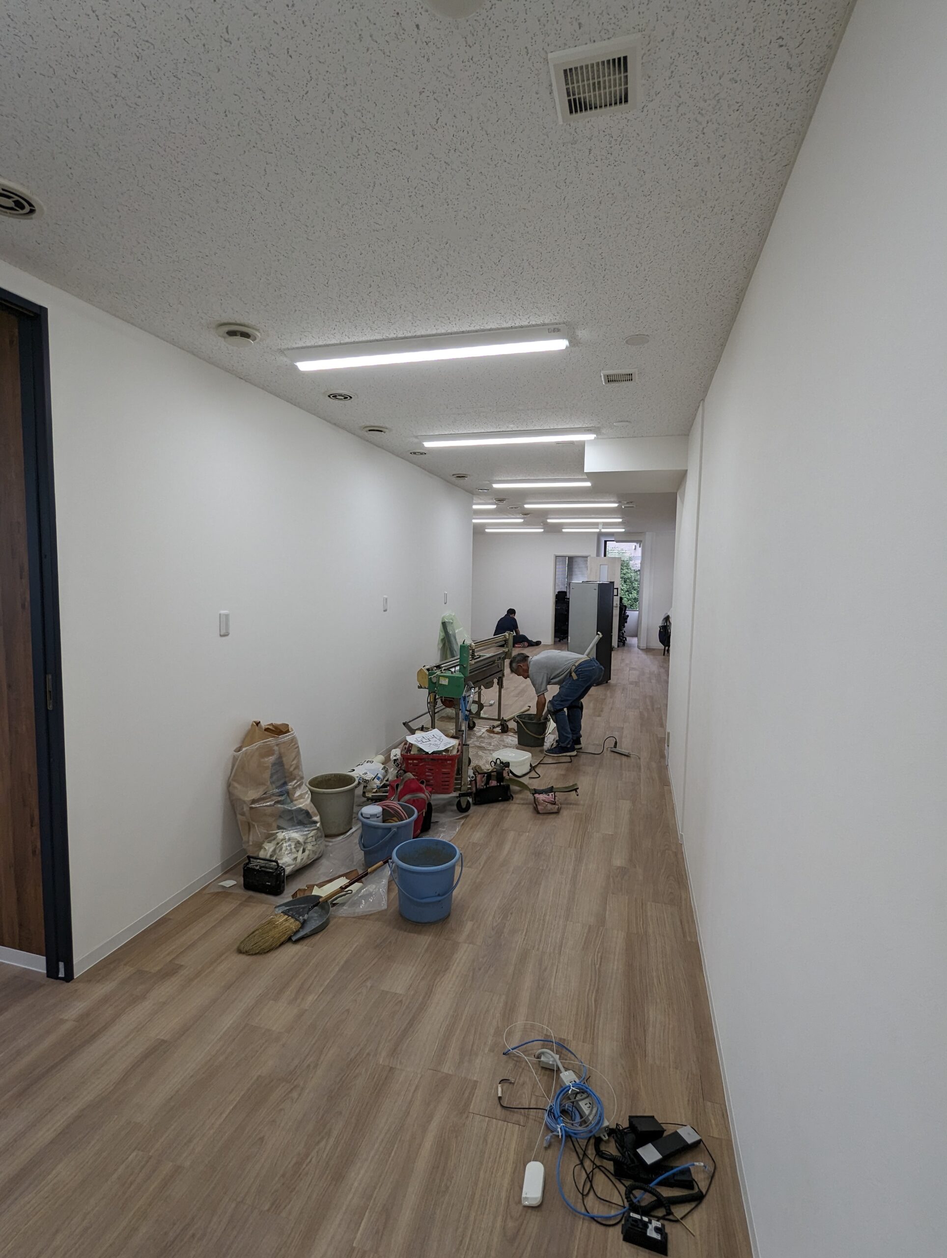 神奈川県横浜市桜木町　店舗間仕切り壁解体及び復旧工事 復旧後