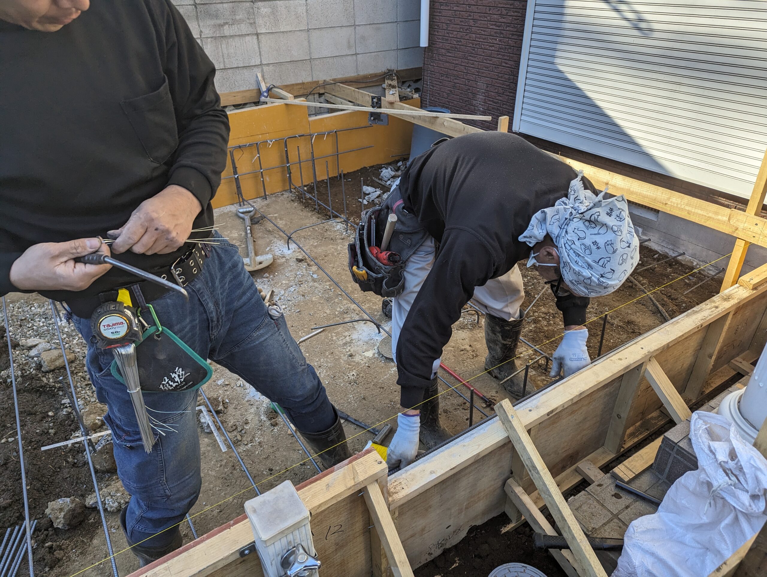 T邉様邸 増改築工事 基礎工事