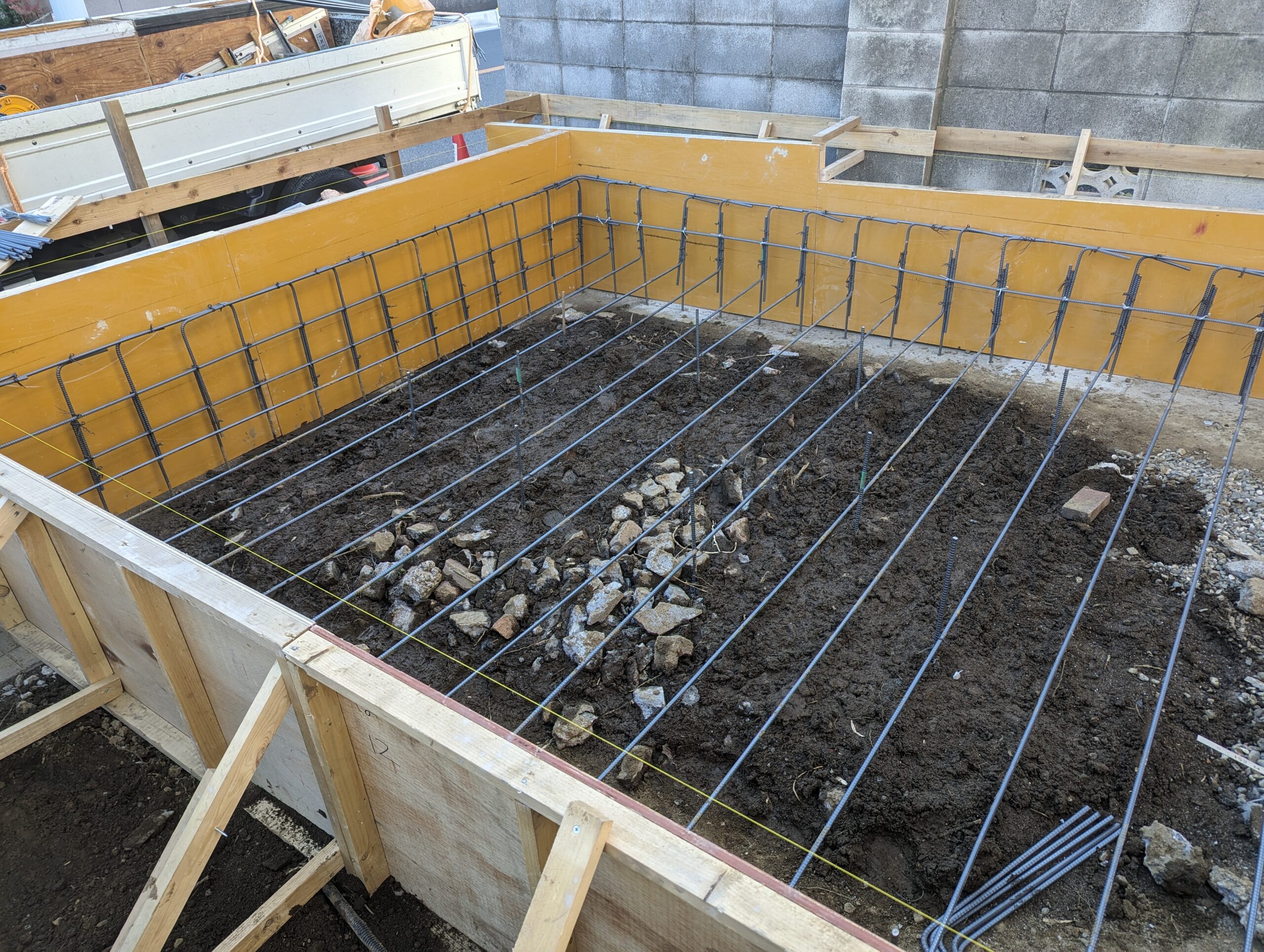 T邉様邸 増改築工事 基礎工事