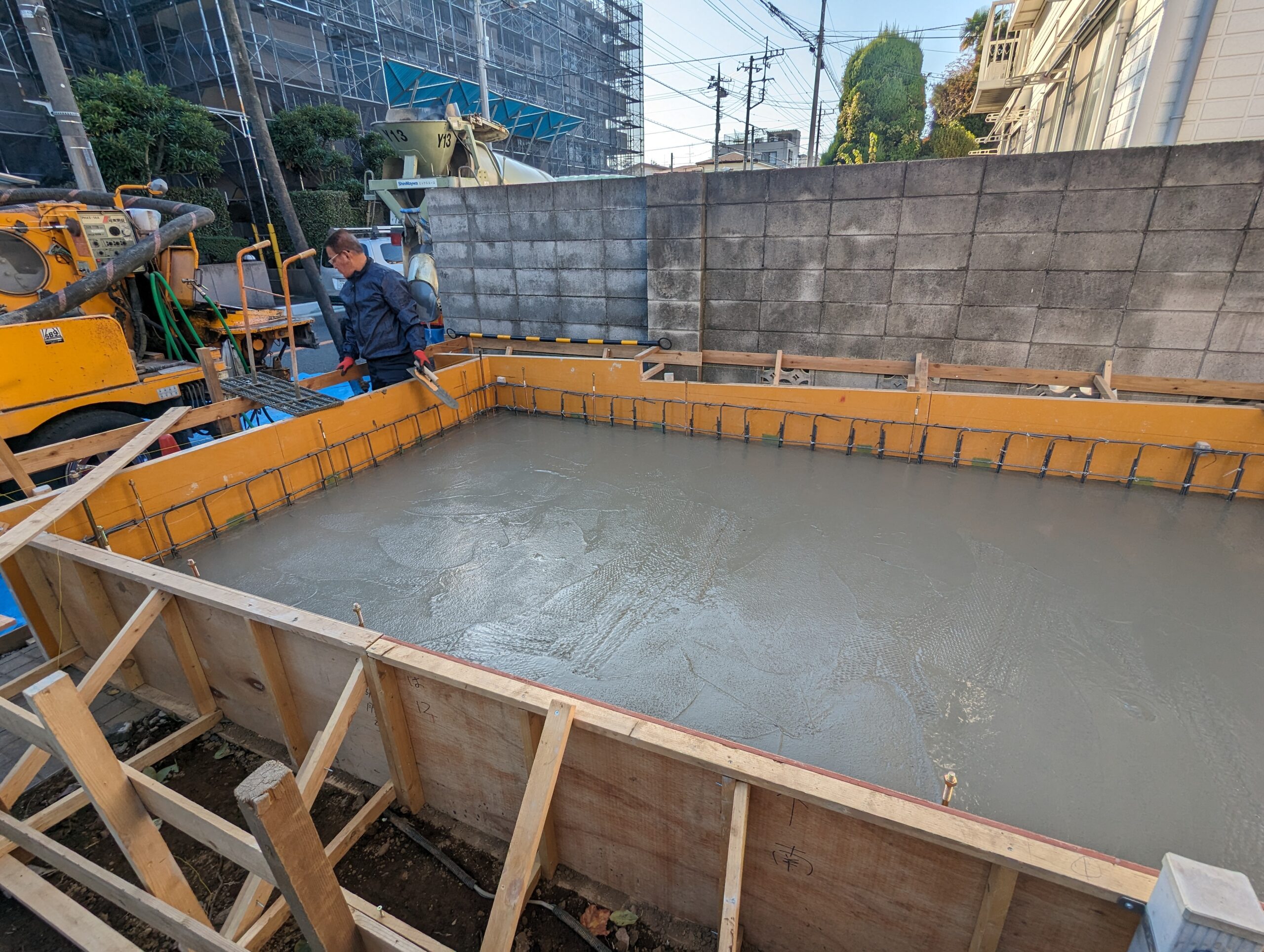 T邉様邸 増改築工事 基礎工事