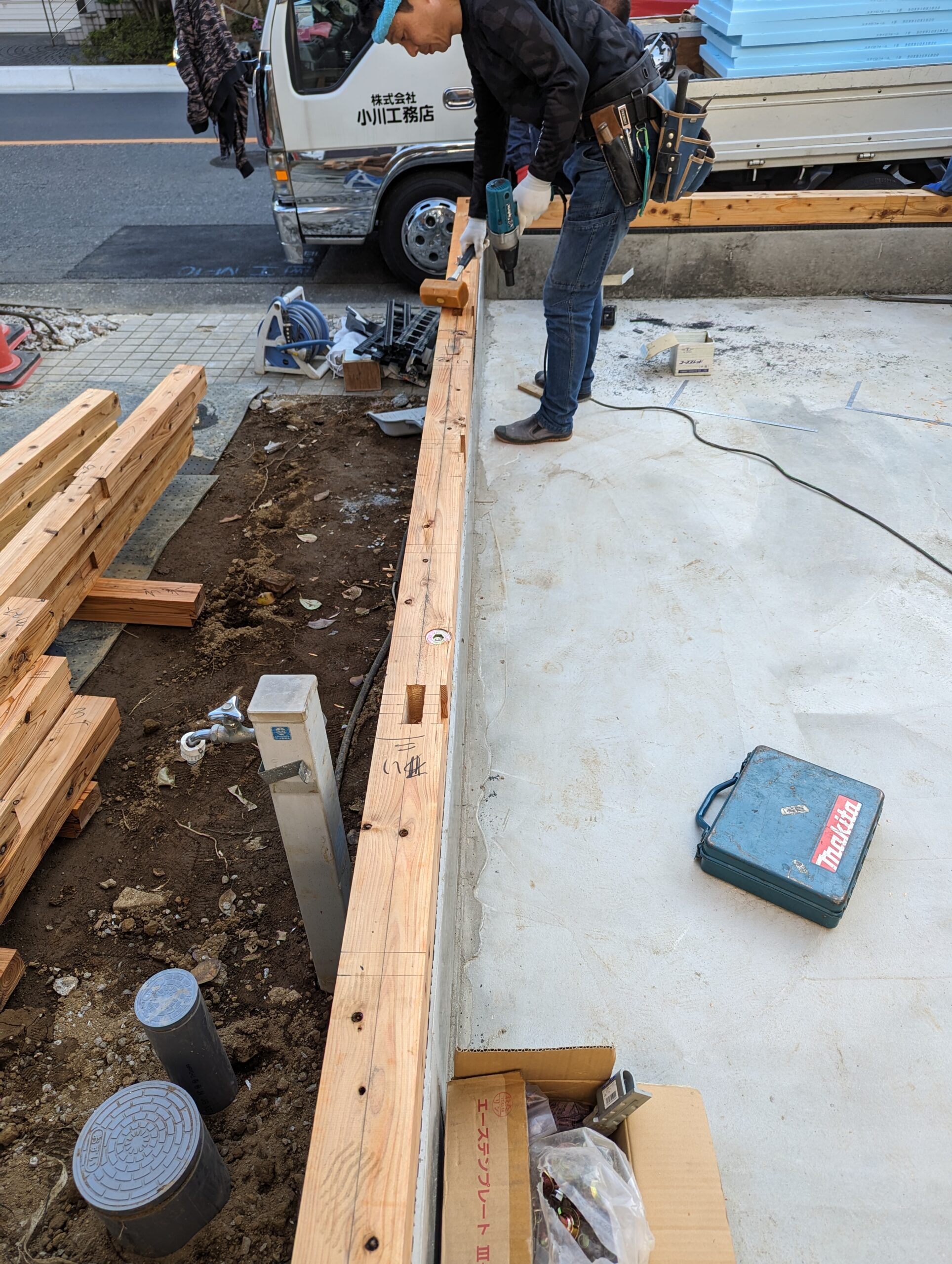 T邉様邸 増改築工事 土台工事
