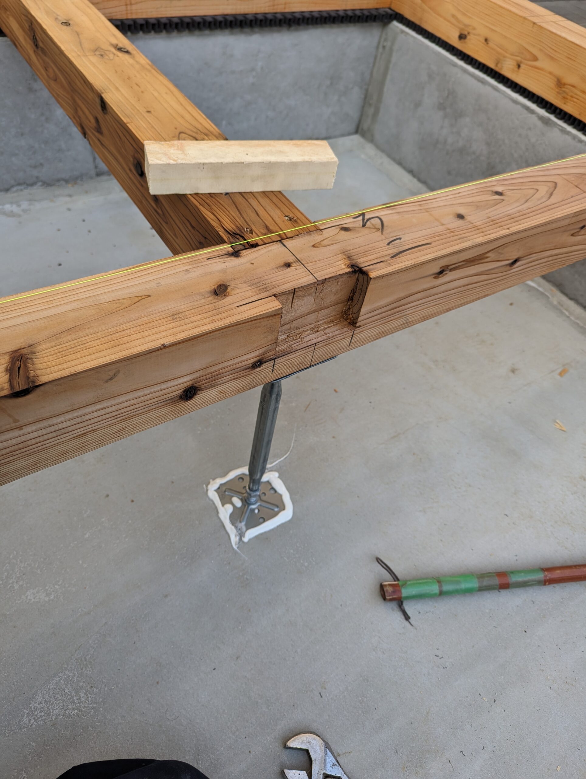 T邉様邸 増改築工事 土台工事