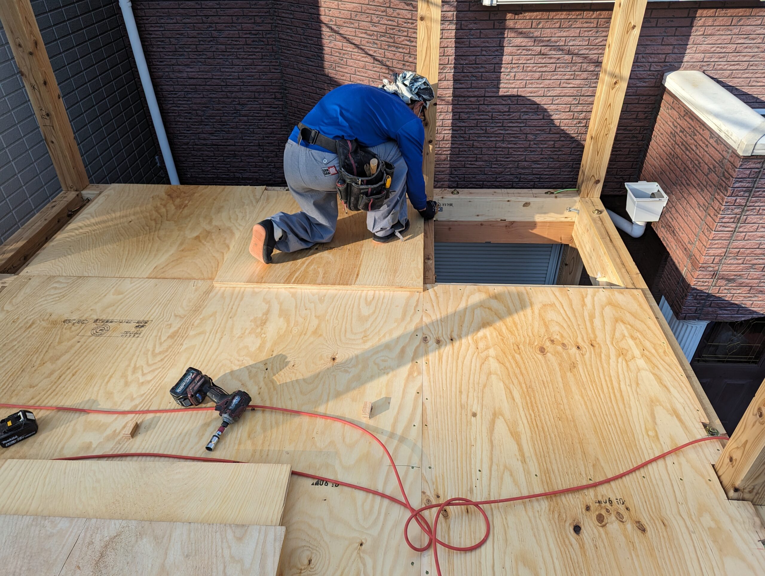 T邉様邸 増改築工事 木工事1