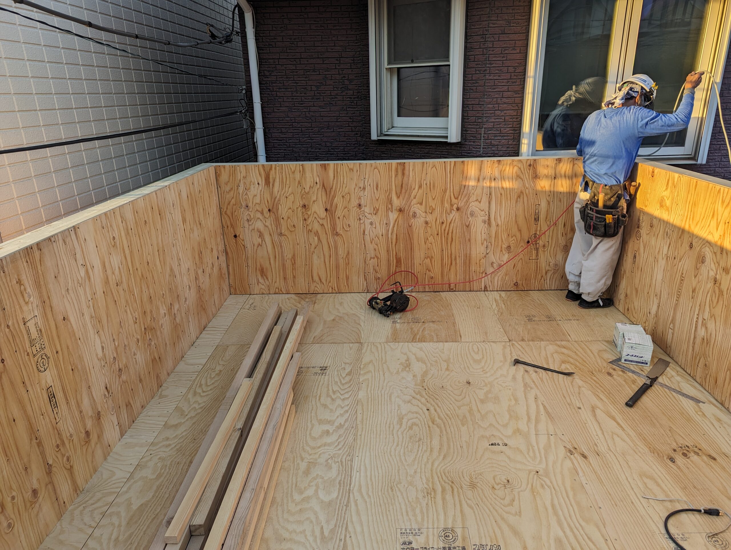 T邉様邸 増改築工事 木工事1