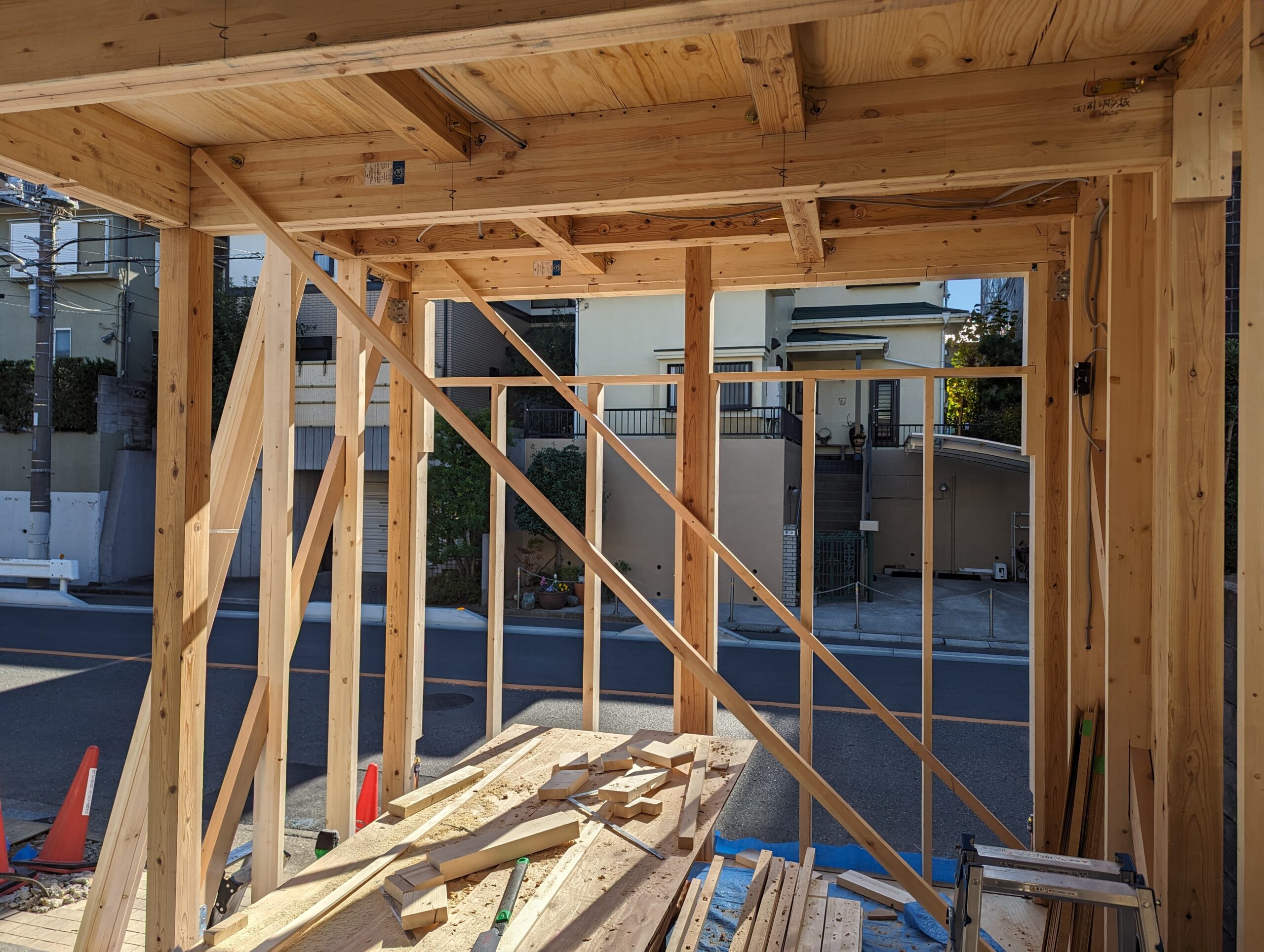 T邉様邸 増改築工事 木工事1