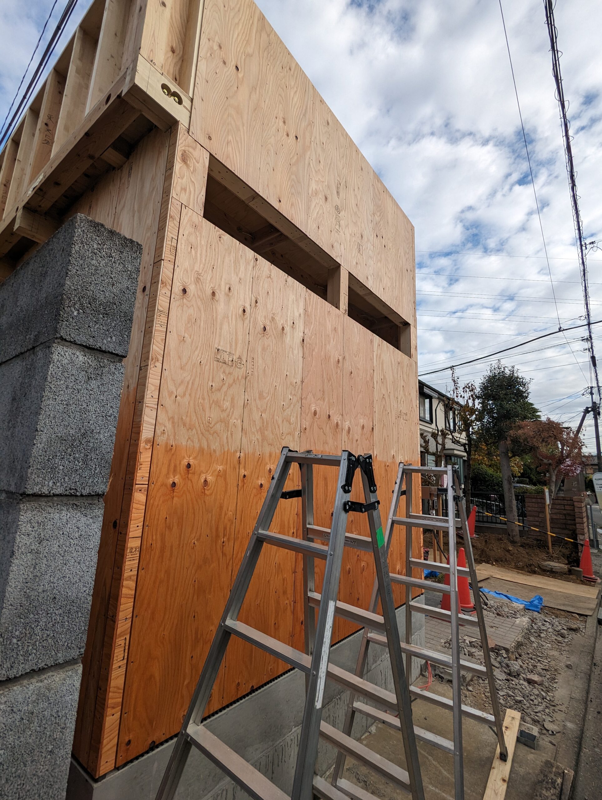 T邉様邸 増改築工事 木工事1