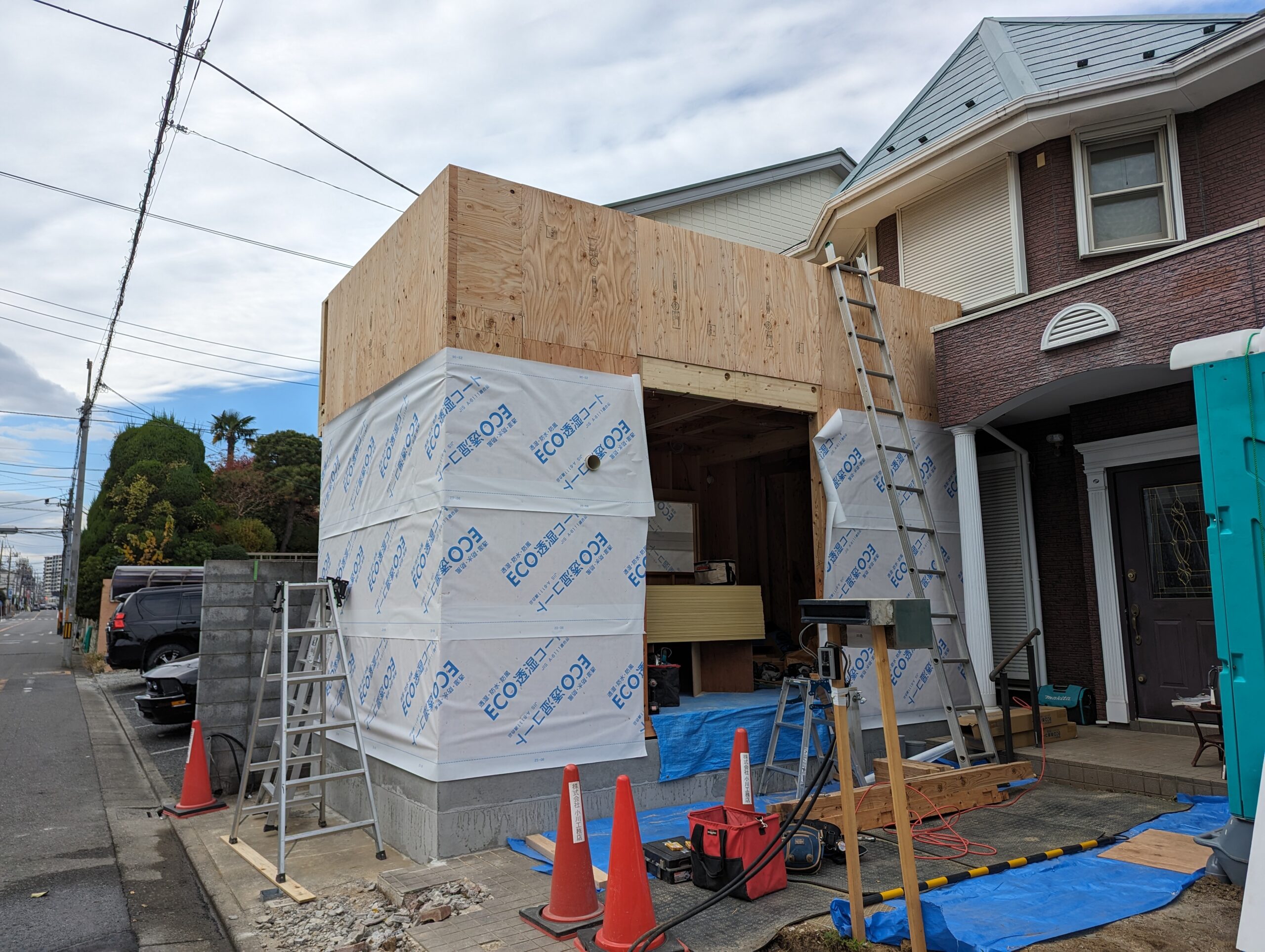 T邉様邸 増改築工事 木工事1