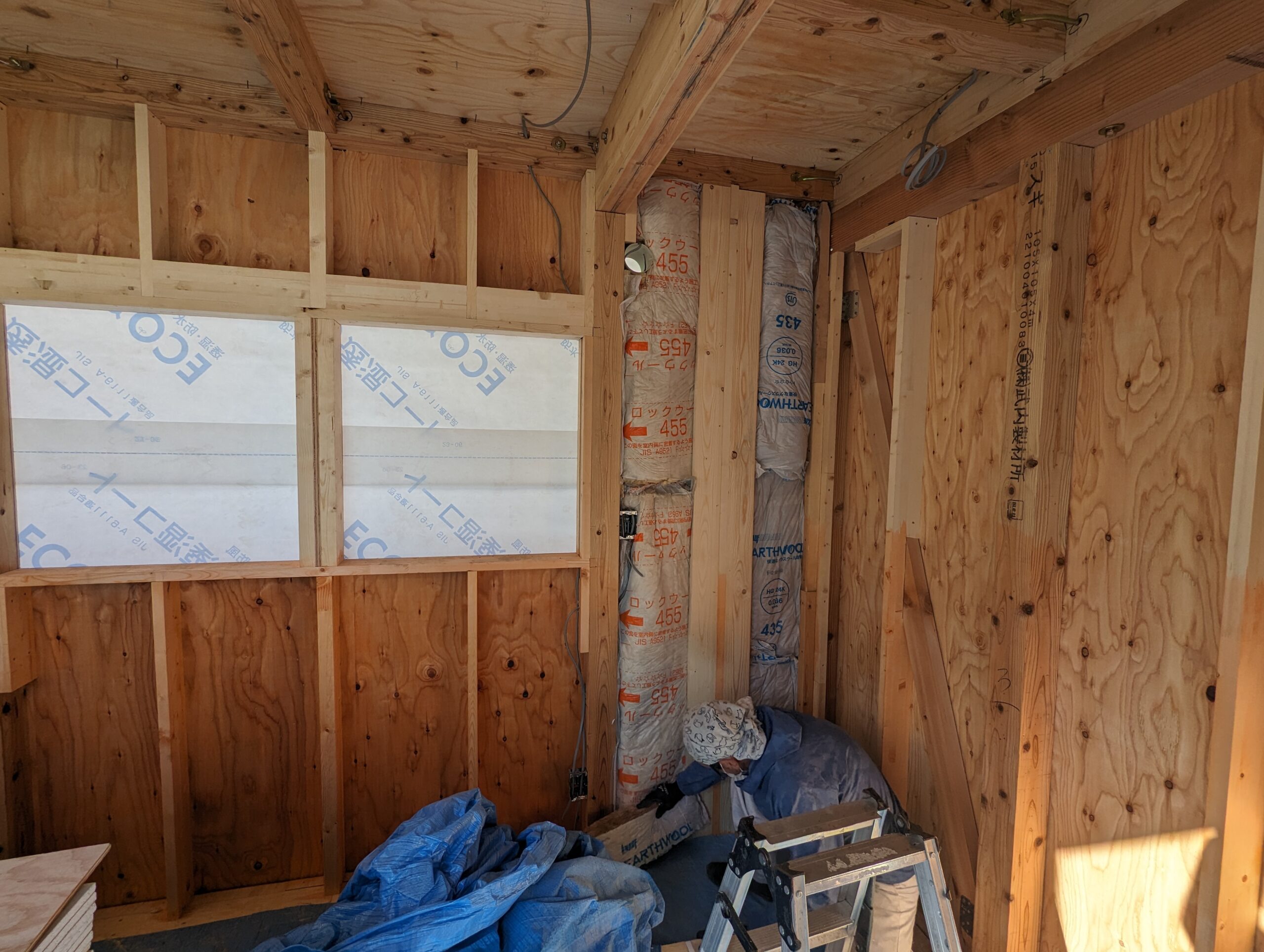 T邉様邸 増改築工事 木工事1