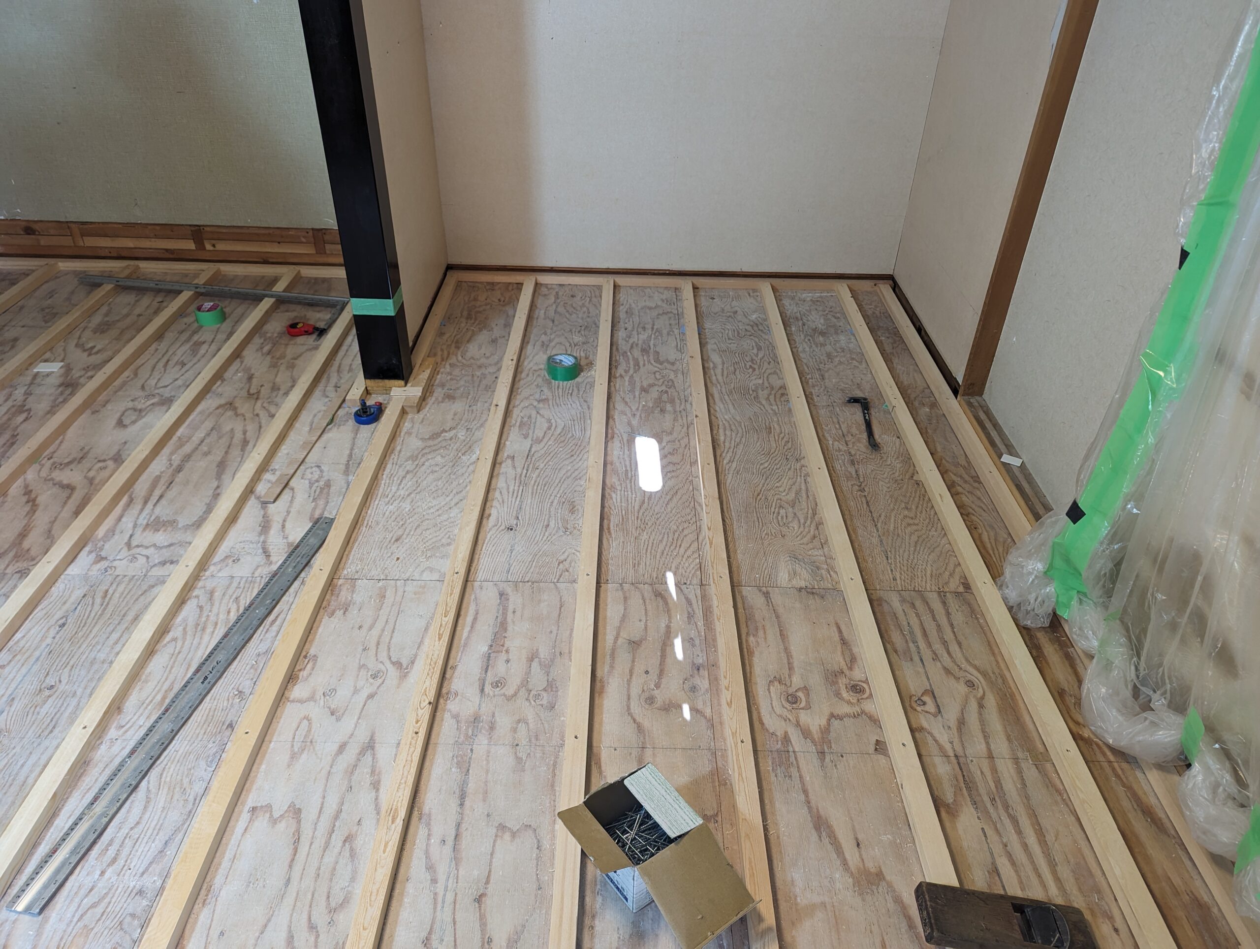 T邉様邸 増改築工事 木工事2