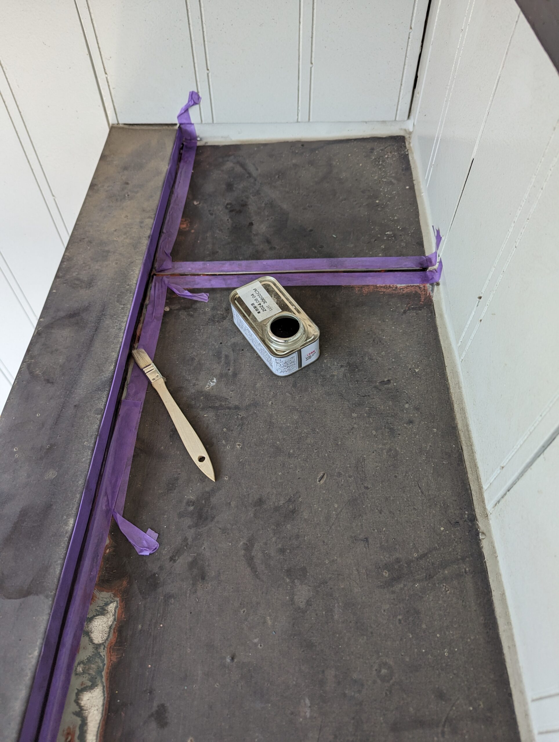 H山様邸 軒天補修及び塗装工事　コーキング工事