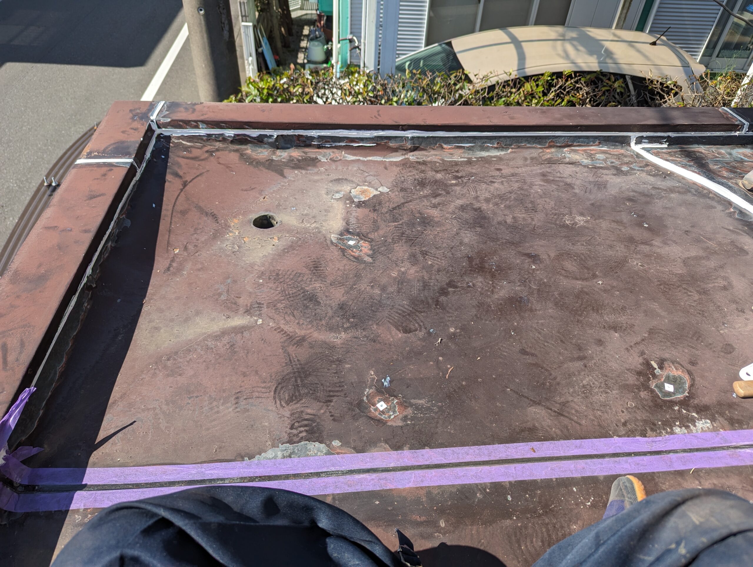 H山様邸 軒天補修及び塗装工事　コーキング工事