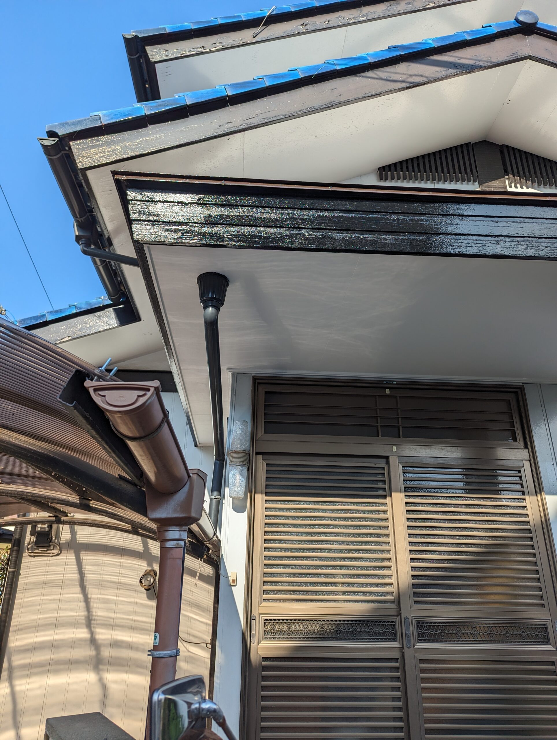 H山様邸 軒天補修及び塗装工事　塗装工事後
