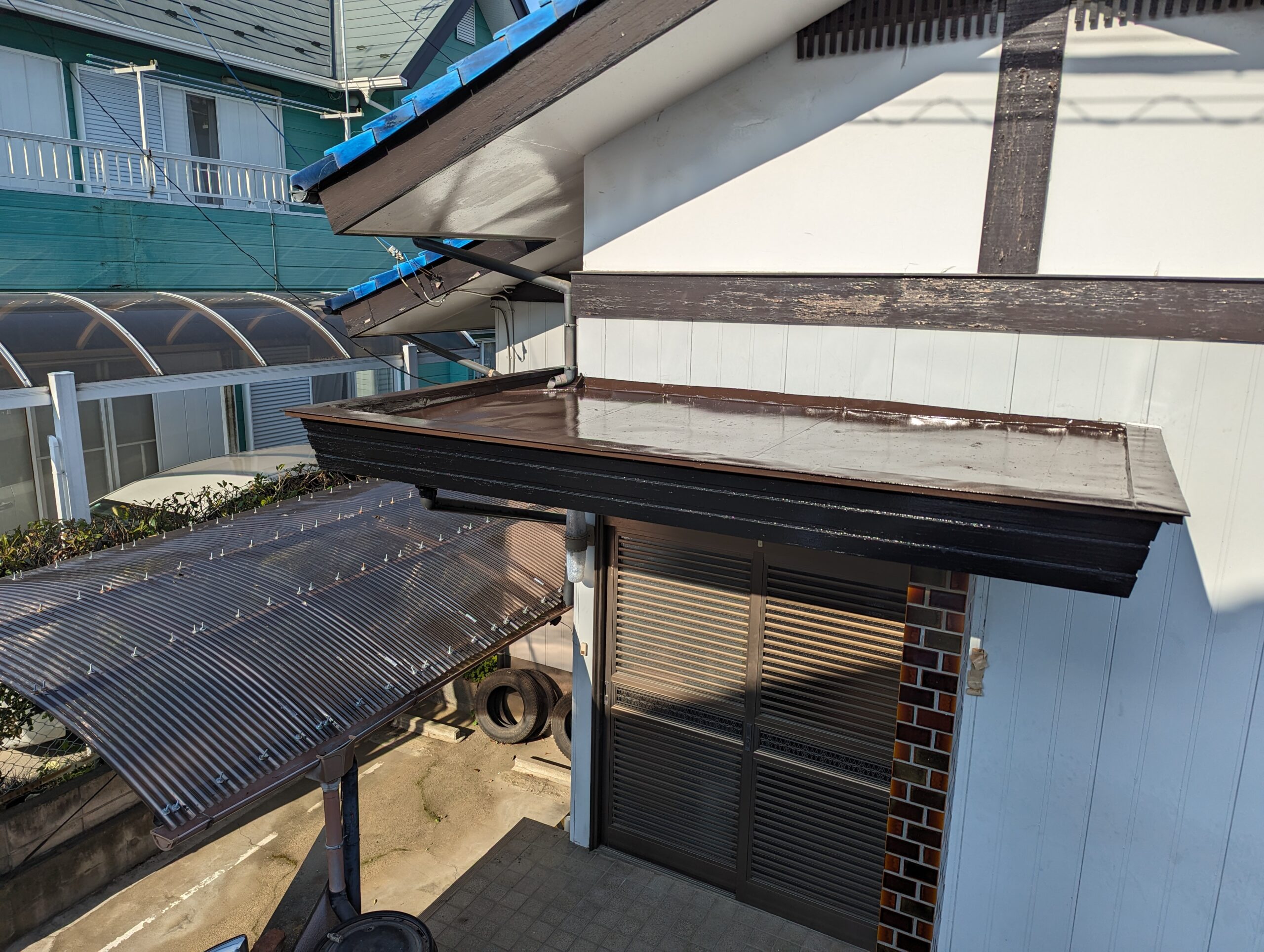 H山様邸 軒天補修及び塗装工事　塗装工事後