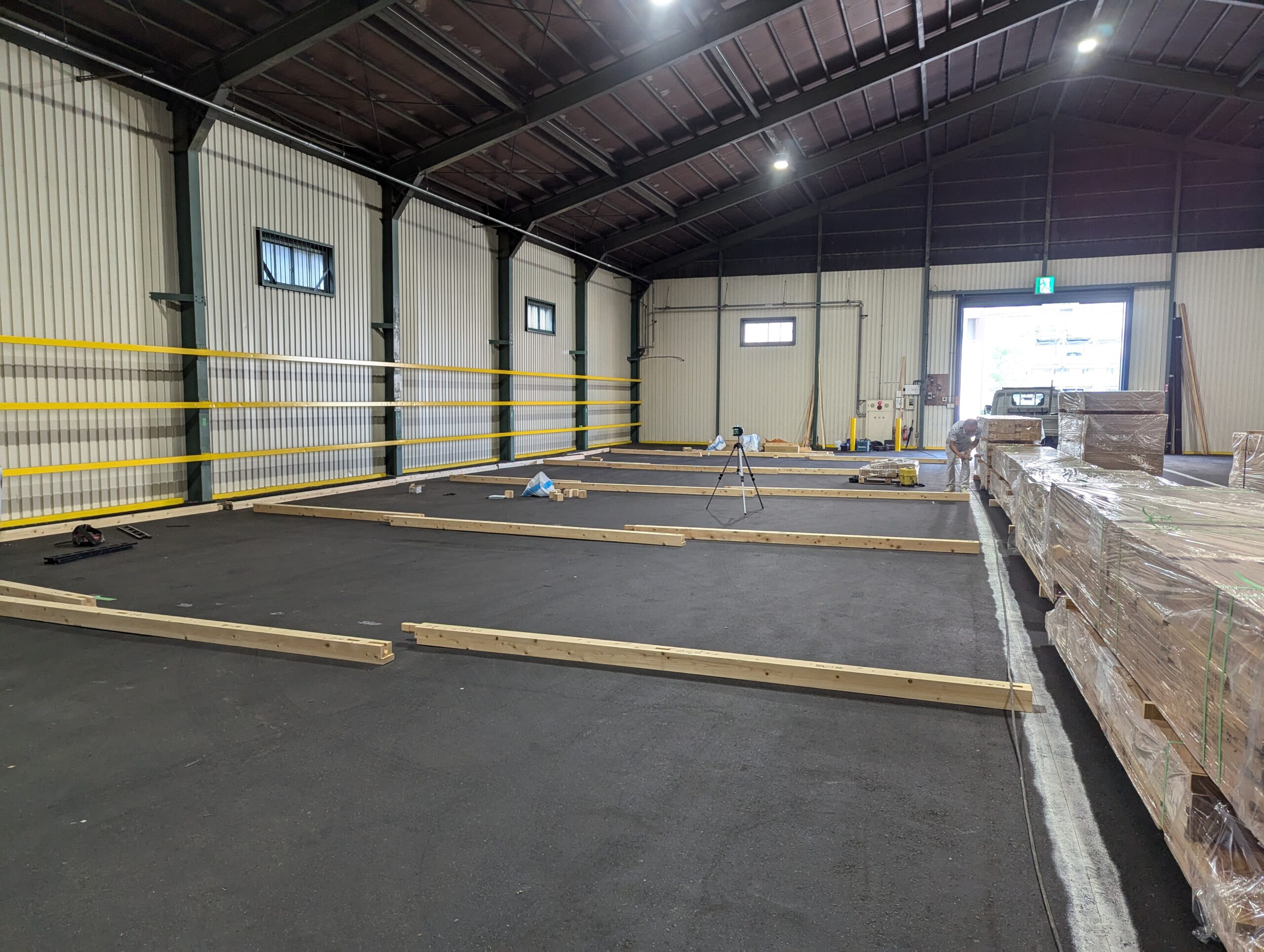 埼玉県戸田市美女木　棚構造体工事　Before(木工事)