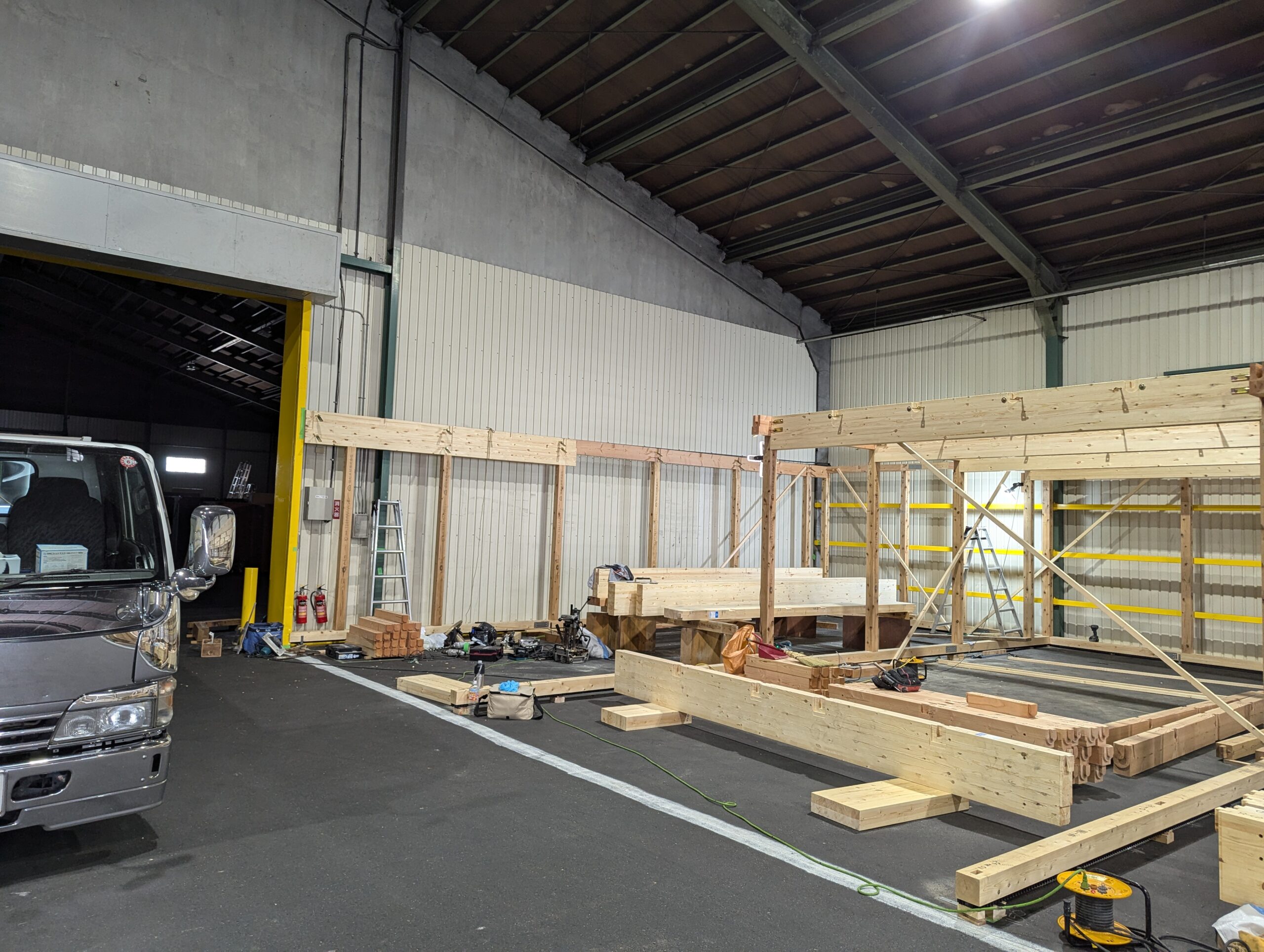 埼玉県戸田市美女木　棚構造体工事　Before(木工事)