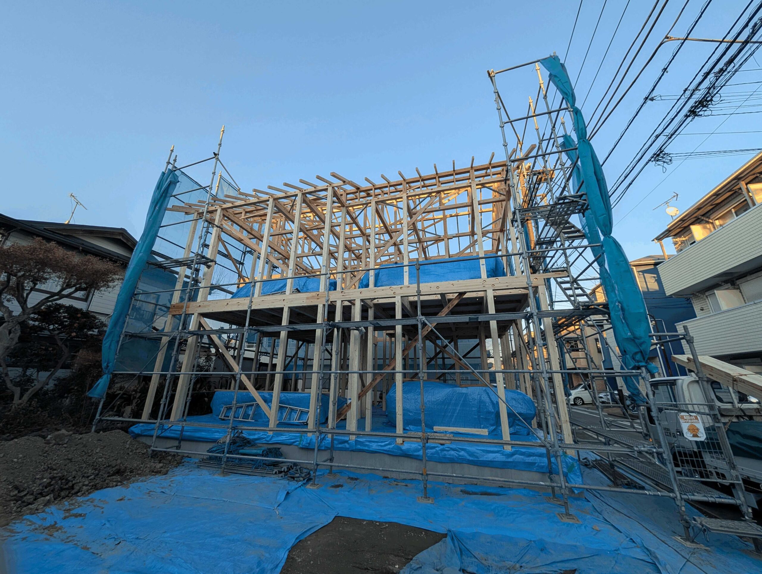 I様邸 新築工事　建方工事