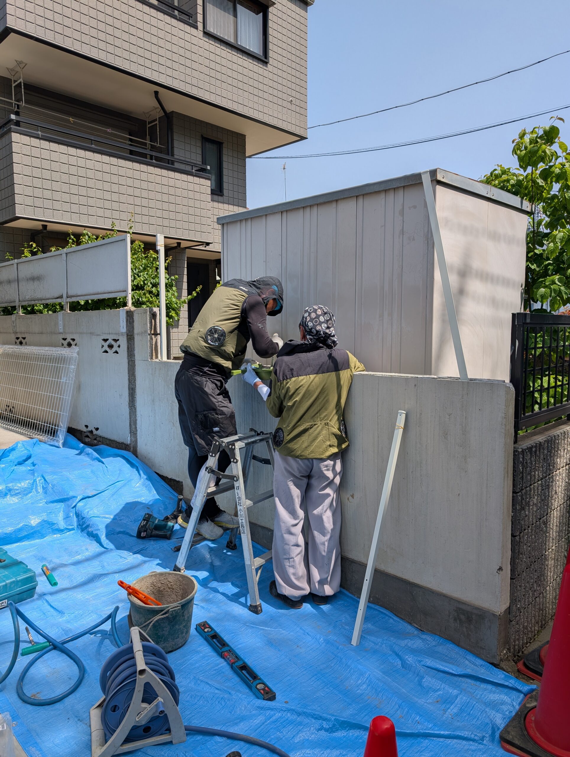 N様邸 共同住宅工事　外構