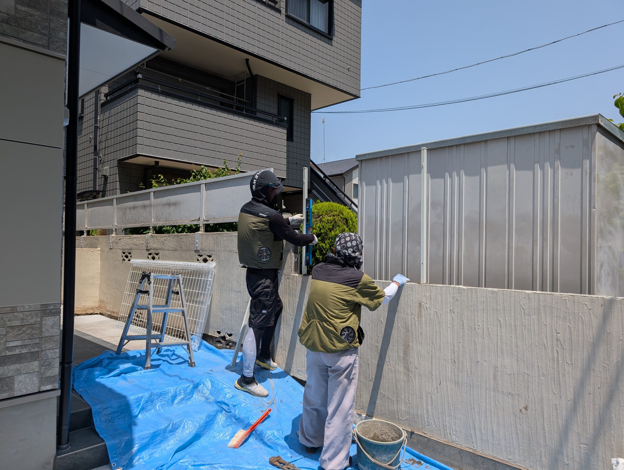 N様邸 共同住宅工事　外構