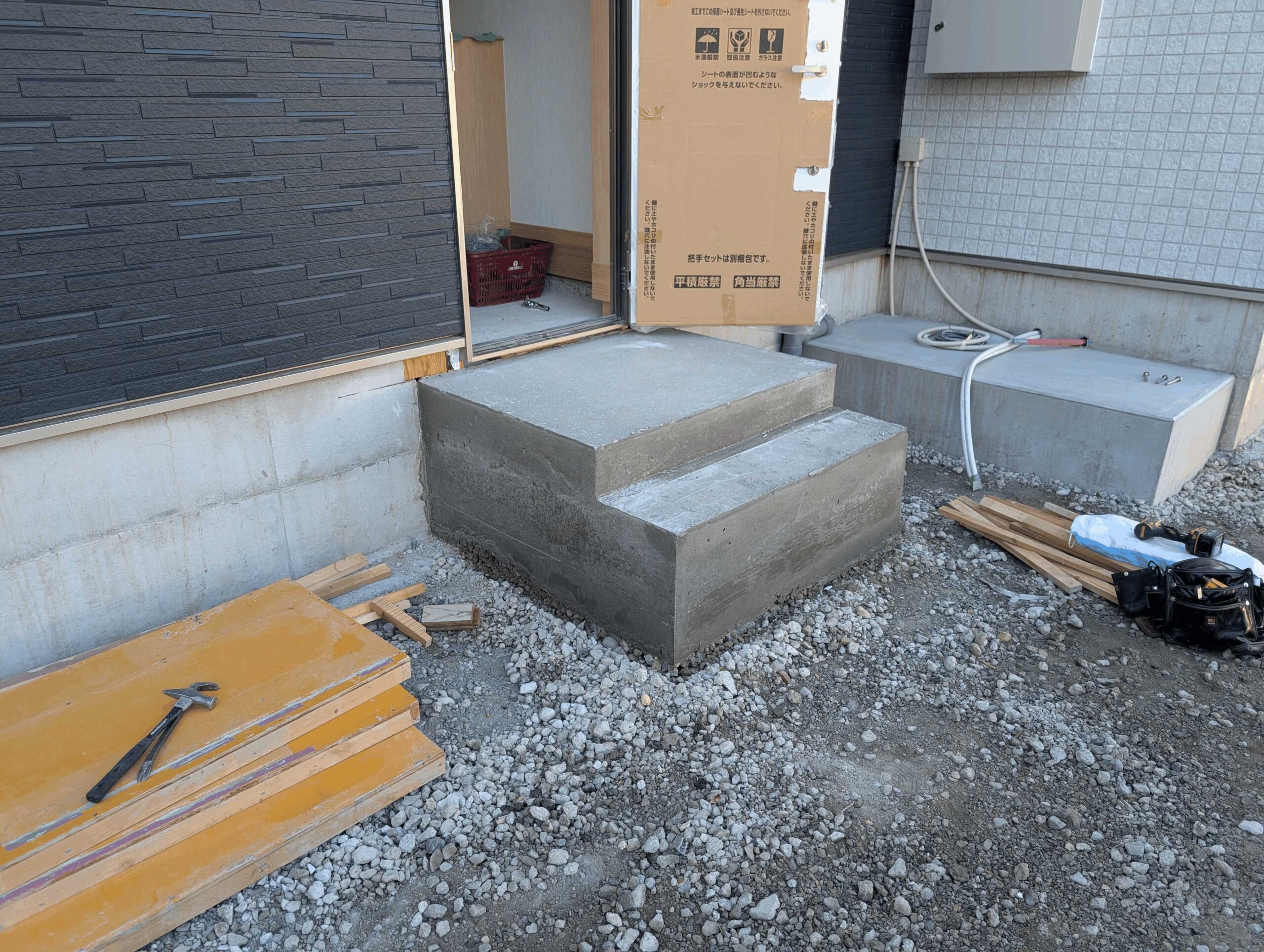 O様邸 長屋住宅新築工事　外構工事