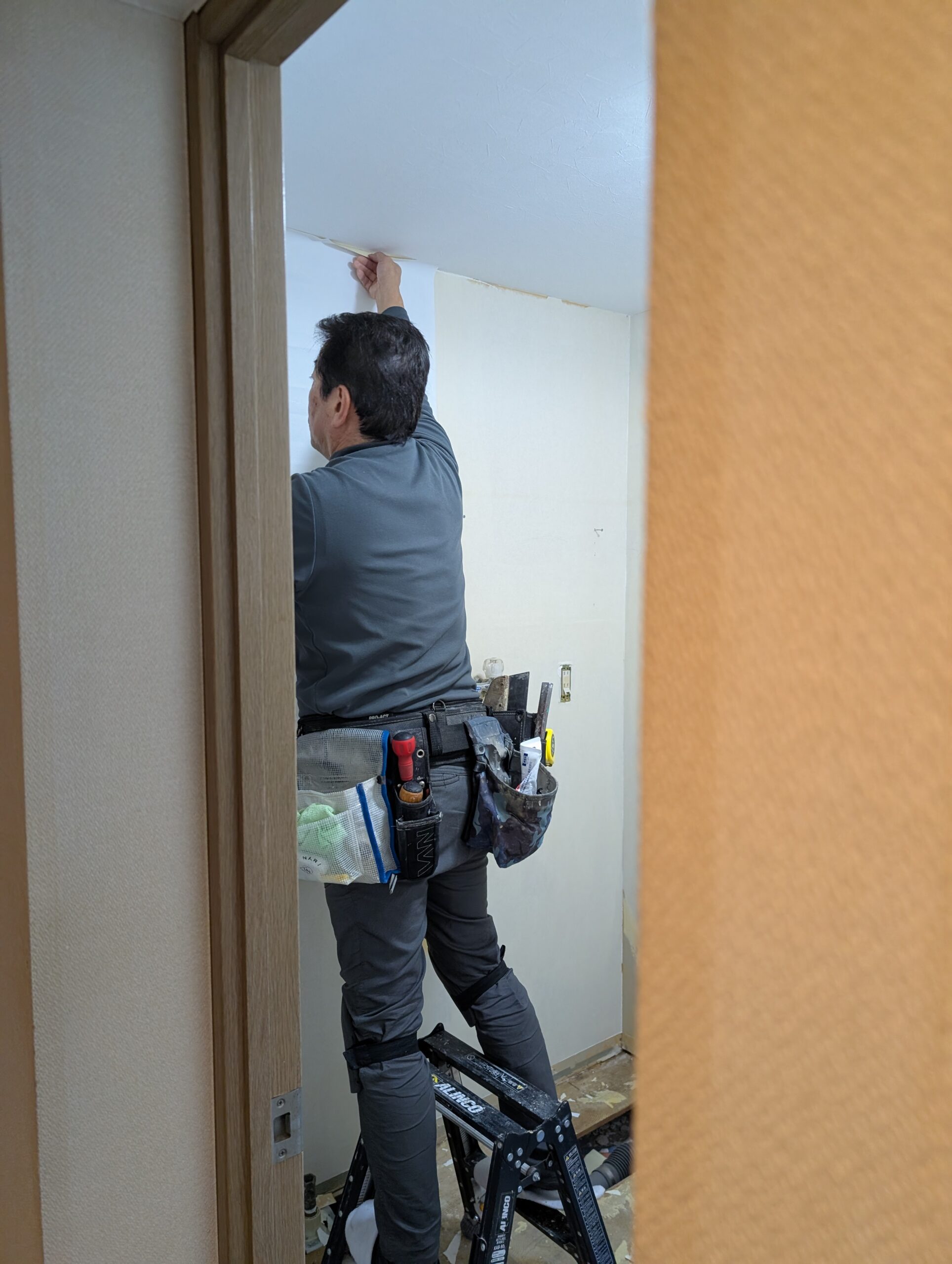 I様邸 ユニットバス交換工事　クロス工事