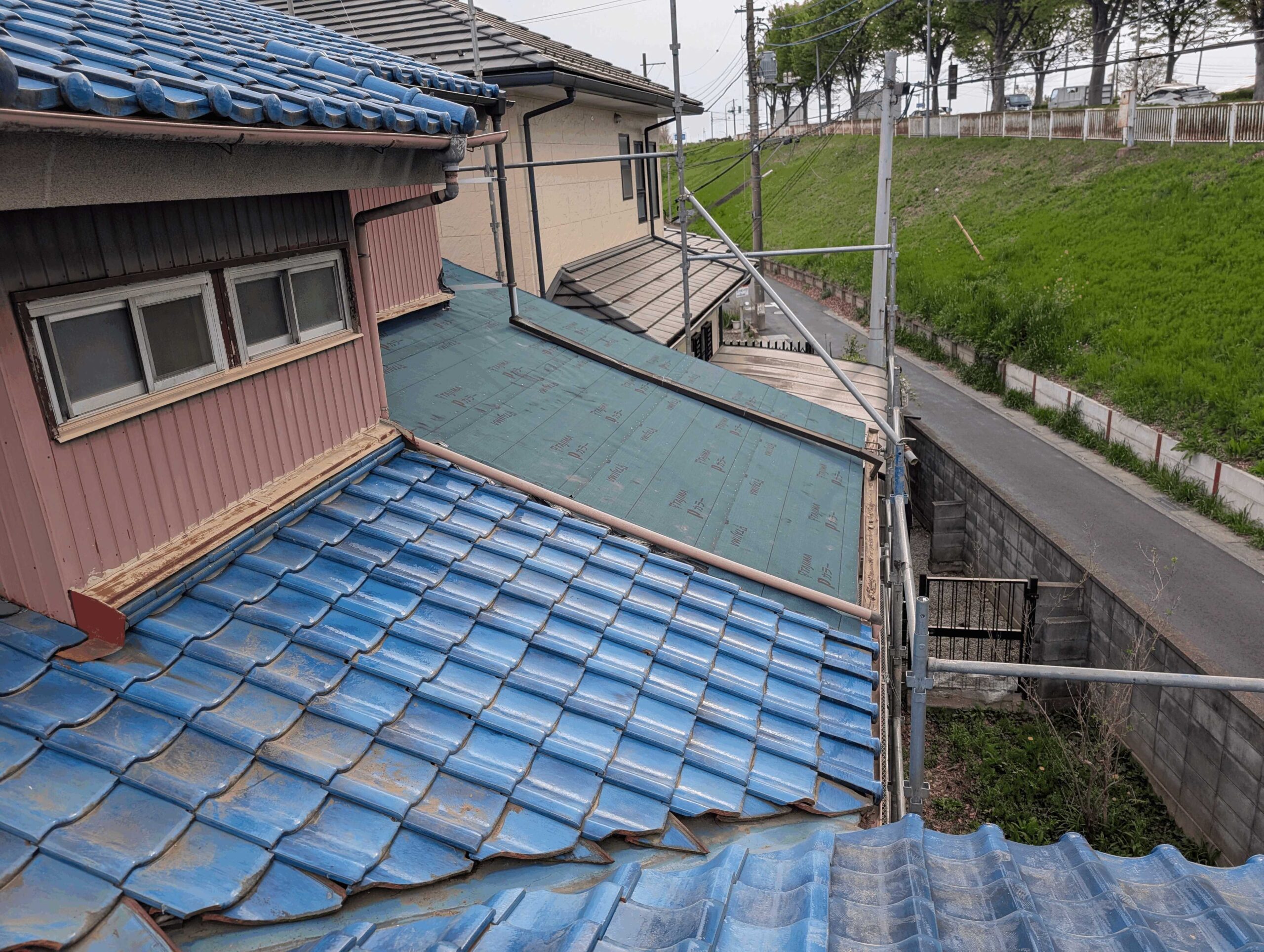 E様邸 屋根葺き替え工事　屋根下地工事
